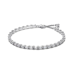 Bracciale Tennis Taglio Baguette (Misura 18 Cm)
