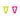 Coppia di orecchini joy fluo pink and lime