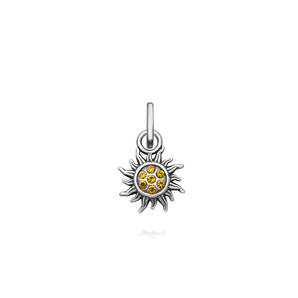 Mini charm Sole cristal giallo