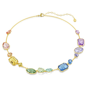 Collana Gema Taglio misto, Multicolore, Placcato color oro