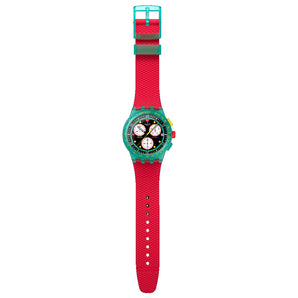 SWATCH NEON EMERALD CHRONO