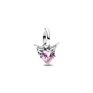 Charm Mini Pendente Winged Heart Rosa Pandora ME
Argento Sterling 925