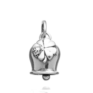 Charm Campanella quadrifoglio