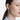 Orecchini a lobo Constella, Taglio Round, Bianchi, Placcato rodio