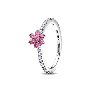 Anello Fiore Luminoso Rosa (Misura 52)