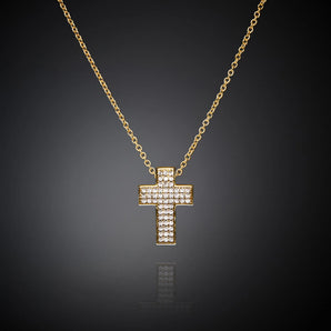 Collana Chiara Ferragni brand croce placcatura oro
