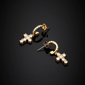 Orecchini Chiara Ferragni brand bold cross