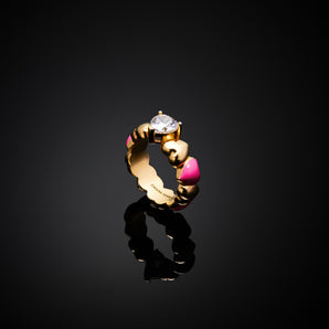 Anello Chiara Ferragni brand cuoricino pink