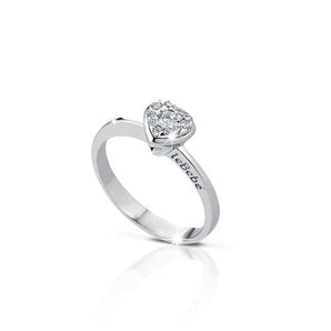 Anello oro bianco femminuniccia
in oro rosa e toppetta di diamanti