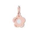 Fiore della mamma in oro rosa e argento