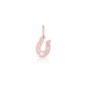 Ferro di cavallo in oro rosa e argento