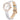 Orologio Matrix Tennis Fabbricato in Svizzera, Cinturino in pelle, Grigio, Finitura in tono oro rosa