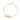 Bracciale femminuccia oro giallo, smalto rosa con perlina smaltata