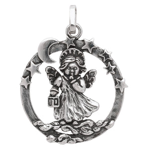 Charm Giovanni Raspini medaglione angelo