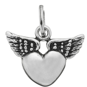 Charm cuore alato
