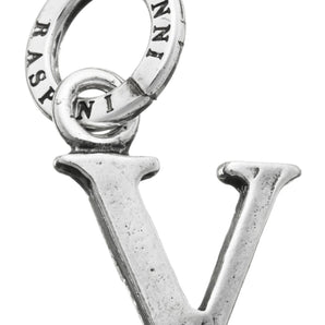 Charm lettera logo "V"