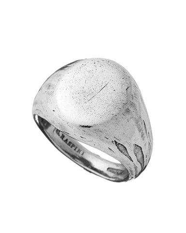 Anello chevalier liscio