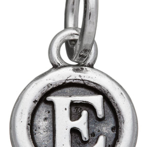 Charm Giovanni Raspini lettera a bottone "E"