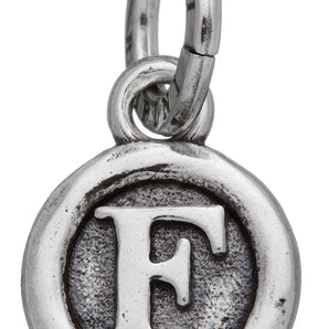 Charm lettera bottone  ''F''