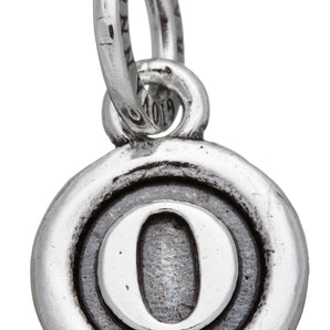 Charm Giovanni Raspini lettera a bottone "O"