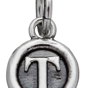Charm Giovanni Raspini lettera a bottone "T"