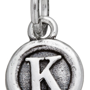 Charm Giovanni Raspini lettera a bottone "K"