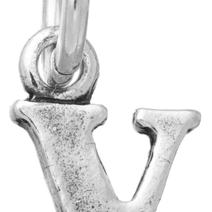 Mini charm lettera logo V