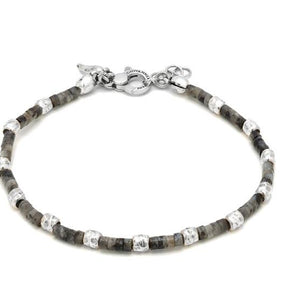 Bracciale Raspini in argento da uomo Tango Labradorite