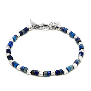 Bracciale Raspini in argento da uomo  Tango Lapislazzuli