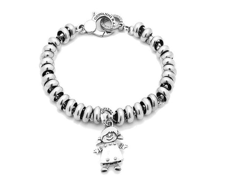 Bracciale Raspini in argento con bambina