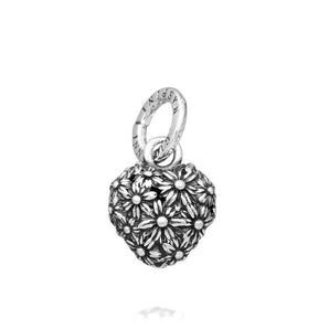 Charm Giovanni Raspini cuore margherite piccolo